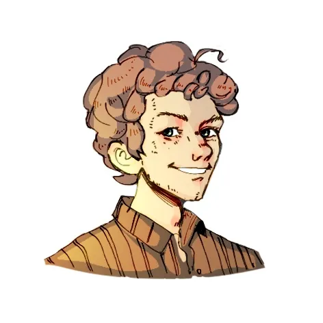 Illustrated portrait of Danil Prokhorenko